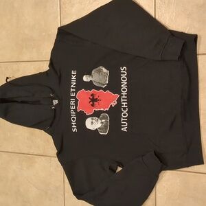 Albanian Black Hoodie Size Medium